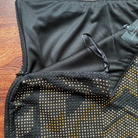 Romeo + Juliet New Year's Eve black miniskirt with metallic beading - Picture 5 of 6